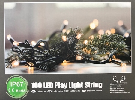 Lichterkette 100 LED Warm Weiss.10 meter pro set